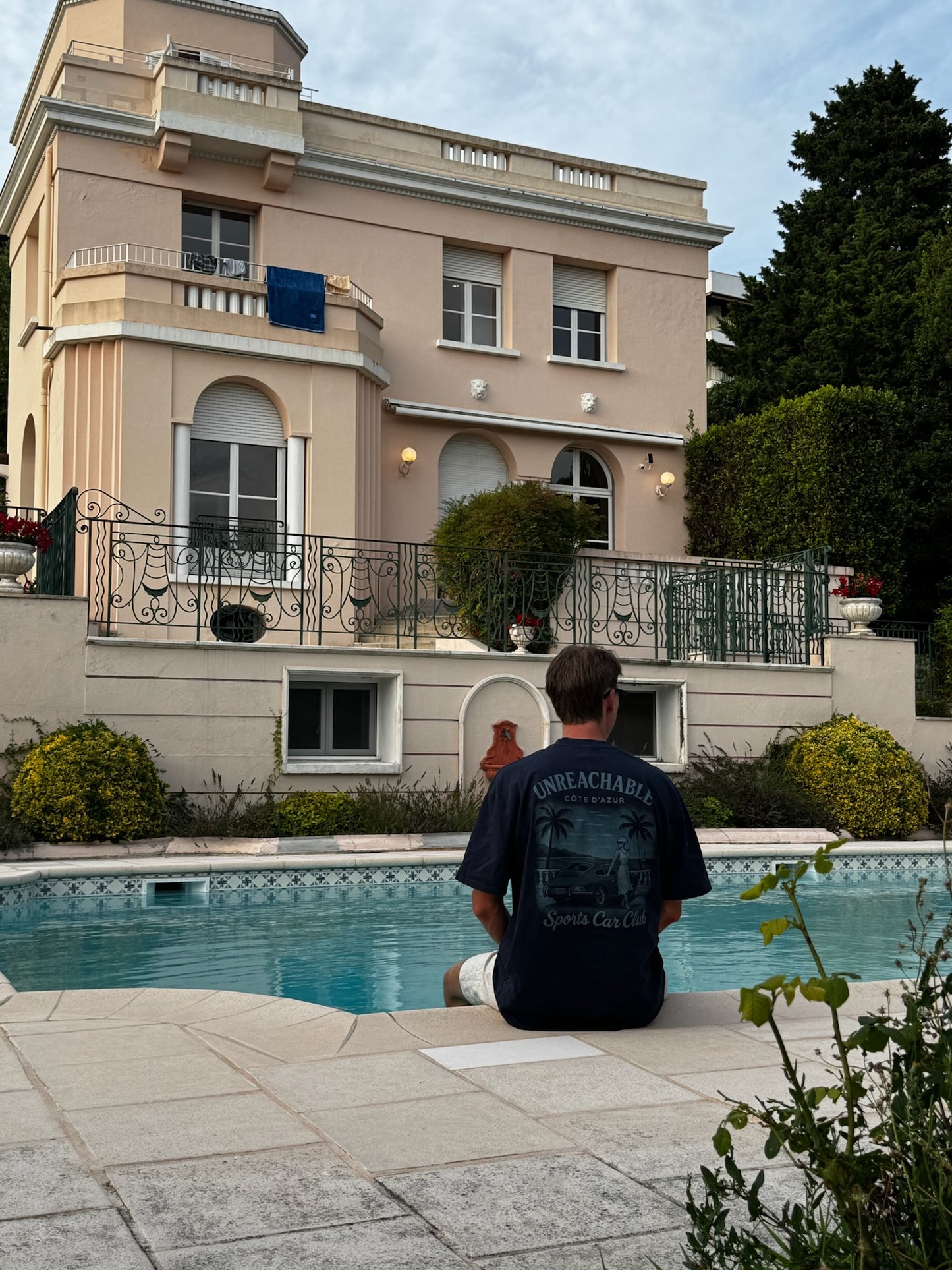 Oversized Navy Print Tee