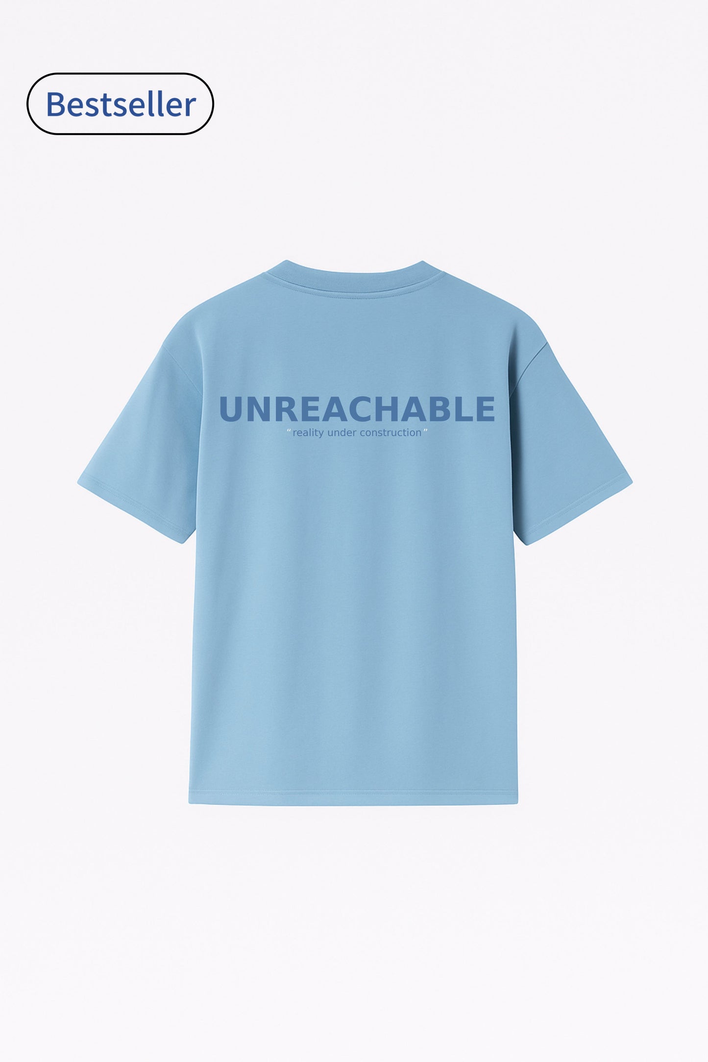 Oversized Baby Blue Tee