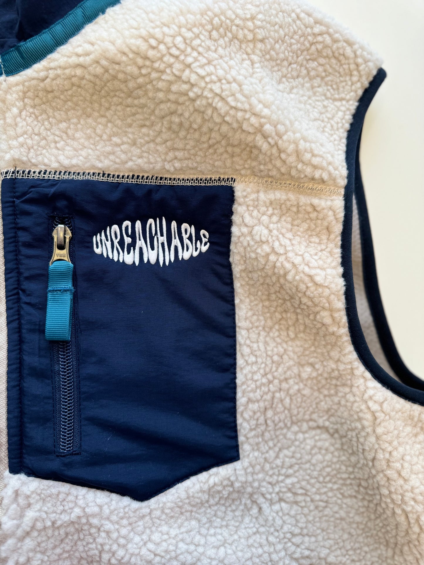 Off white teddy vest