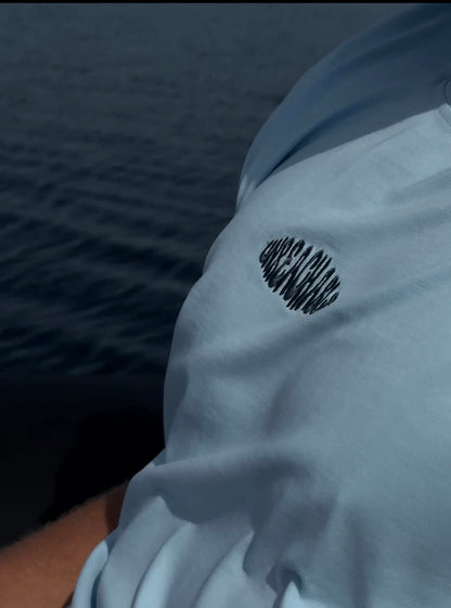 Oversized Baby Blue Tee