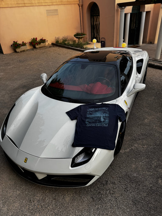 Oversized Navy Print Tee