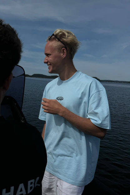 Oversized Baby Blue Tee