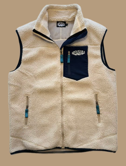 Off white teddy vest