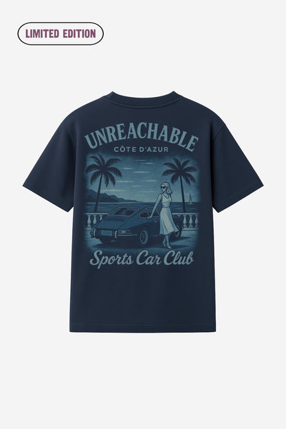 Oversized Navy Print Tee