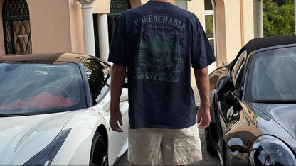 Oversized Navy Print Tee